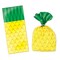Party Central Club Pack of 12 Yellow and Green Pineapple Cellophane Party Bags 9"
